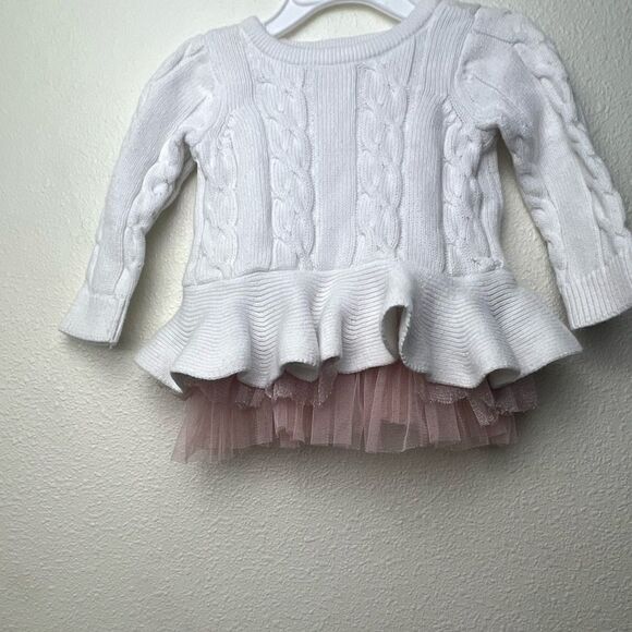 First Impressions Baby Girls Cable-Knit Tutu Tunic size 6-9 months - Picture 2 of 6
